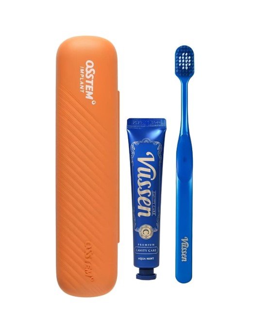Vussen Travel Kit C | Четка Double-Wide + Vussen C Анти Кариес - Комплекти за път Vussen vussen travel kit c | Четка double-wide + vussen c Анти Кариес, Комплекти за път vussen