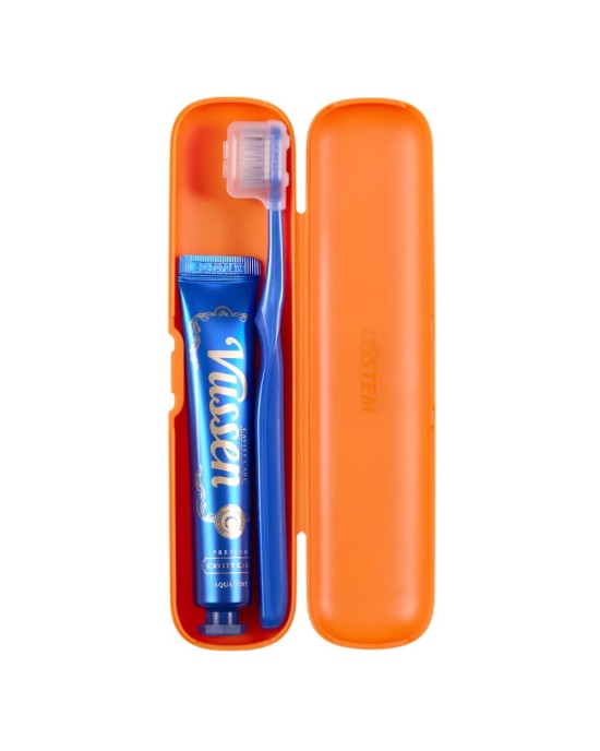Vussen Travel Kit C | Четка Double-Wide + Vussen C Анти Кариес - Комплекти за път Vussen vussen travel kit c | Четка double-wide + vussen c Анти Кариес, Комплекти за път vussen