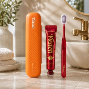 Vussen Travel Kit S | Четка Double-Wide + Vussen S за чувствителни зъби Vussen Travel Kit S | Четка Double-Wide + Vussen S за чувствителни зъби