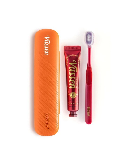 vussen travel kit s | Четка double-wide + vussen s за чувствителни зъби, Комплекти за път vussen